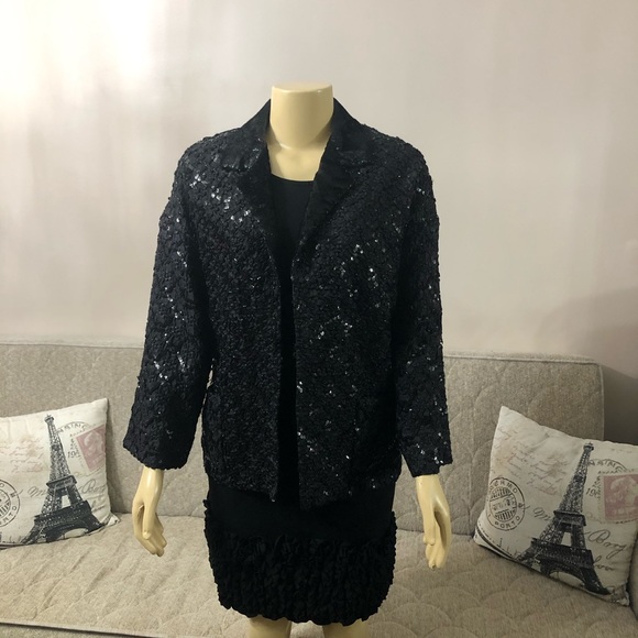 Custom made evening jacket size M-L - Picture 2 of 5